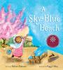 A_sky-blue_bench