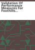 Validation_of_performance_measures_for_Foothills_Behavioral_Health_Partners__LLC