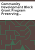 Community_development_block_grant_program_preserving_America