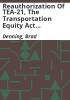 Reauthorization_of_TEA-21__the_Transportation_Equity_Act_of_the_21st_Century