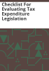 Checklist_for_evaluating_tax_expenditure_legislation