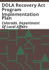 DOLA_Recovery_Act_program_implementation_plan