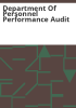 Department_of_Personnel_performance_audit