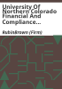 University_of_Northern_Colorado_financial_and_compliance_audit