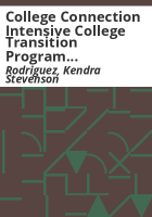 College_connection_intensive_college_transition_program_implementation_guide