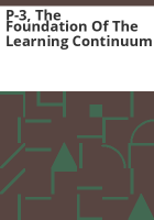 P-3__the_foundation_of_the_learning_continuum