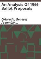 An_analysis_of_1966_ballot_proposals