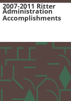 2007-2011_Ritter_administration_accomplishments