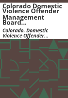 Colorado_Domestic_Violence_Offender_Management_Board_standards_for_treatment_with_court_ordered_domestic_violence_offenders