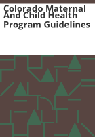 Colorado_Maternal_and_Child_Health_Program_guidelines