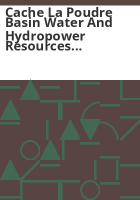 Cache_la_Poudre_basin_water_and_hydropower_resources_management_study