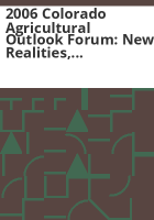 2006_Colorado_Agricultural_Outlook_Forum