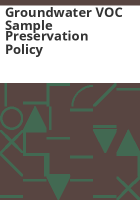 Groundwater_VOC_sample_preservation_policy