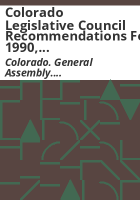 Colorado_Legislative_Council_recommendations_for_1990__Committee_on_Workmen_s_Compensation