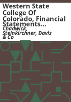 Western_State_College_of_Colorado__financial_statements_and_report_of_independent_certified_public_accountants__for_fiscal_years_ended_June_30__2011_and_2010