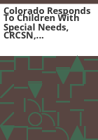 Colorado_Responds_to_Children_with_Special_Needs__CRCSN__and_Health_Care_Program_for_Children_with_Special_Needs__HCP