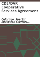 CDE_DVR_cooperative_services_agreement