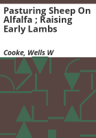 Pasturing_sheep_on_alfalfa___Raising_early_lambs