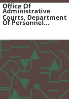 Office_of_Administrative_Courts__Department_of_Personnel___Administration_performance_audit