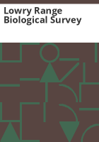 Lowry_Range_biological_survey