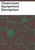Cleanroom_equipment_exemption