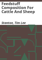 Feedstuff_composition_for_cattle_and_sheep