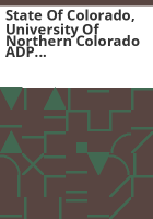 State_of_Colorado__University_of_Northern_Colorado_ADP_performance_evaluation__April_15__1975