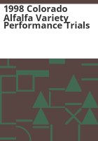 1998_Colorado_alfalfa_variety_performance_trials