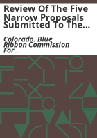 Review_of_the_five_narrow_proposals_submitted_to_the_Blue_Ribbon_Commission_for_Health_Care_Reform
