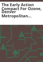 The_early_action_compact_for_ozone__Denver_Metropolitan_area