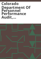 Colorado_Department_of_Personnel_performance_audit__October_1984
