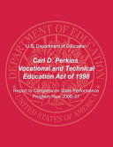 The_Colorado_five-year_state_plan_for_career_and_technical_education_under_the_Carl_D__Perkins_vocational_and_technical_education_act_of_1998