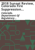 2018_sunset_review__Colorado_fire_suppression_registration_and_inspection_program