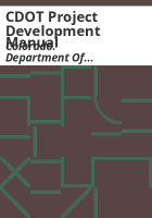 CDOT_project_development_manual
