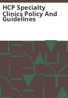 HCP_specialty_clinics_policy_and_guidelines