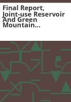 Final_report__Joint-use_Reservoir_and_Green_Mountain_exchange_projects