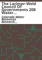 The_Larimer-Weld_Council_of_Governments_208_water_quality_plan