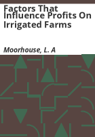 Factors_that_influence_profits_on_irrigated_farms