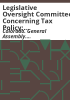 Legislative_Oversight_Committee_Concerning_Tax_Policy