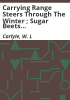 Carrying_range_steers_through_the_winter___Sugar_beets_for_fattening_steers