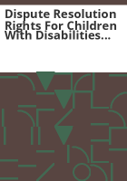 Dispute_resolution_rights_for_children_with_disabilities_and_their_parents
