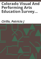 Colorado_visual_and_performing_arts_education_survey_statistical_report