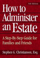 How_to_administer_an_estate