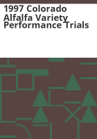 1997_Colorado_alfalfa_variety_performance_trials