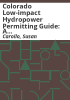 Colorado_low-impact_hydropower_permitting_guide