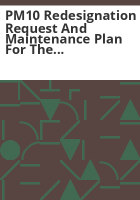 PM10_redesignation_request_and_maintenance_plan_for_the_Telluride_area