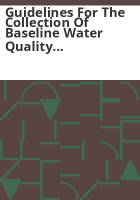Guidelines_for_the_collection_of_baseline_water_quality_and_overburden_geochemistry_data