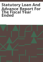 Statutory_loan_and_advance_report_for_the_fiscal_year_ended