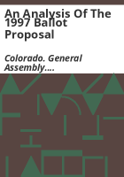 An_analysis_of_the_1997_ballot_proposal